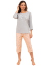 Pijama dama REGINA 707 melange deschis