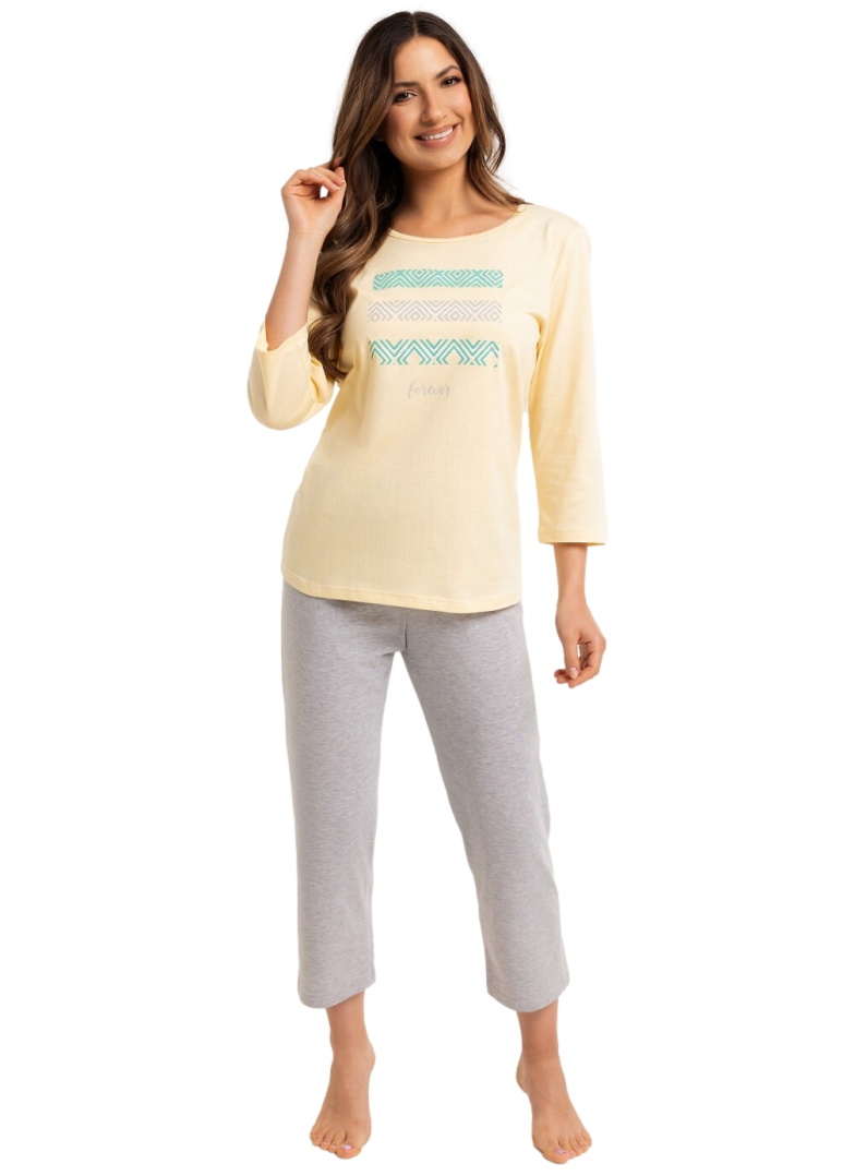 Pijama dama REGINA 709 galben