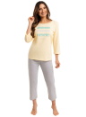 Pijama dama REGINA 709 galben