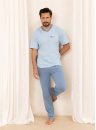 Pijama bărbați REGINA 498 albastru deschis