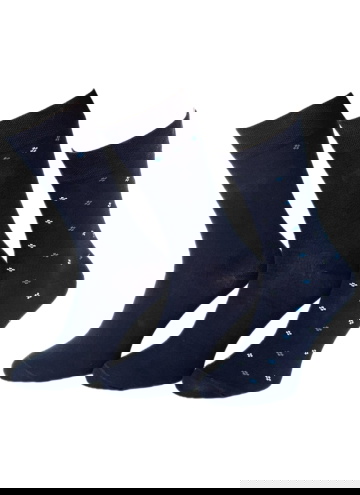 Pánské ponožky CORNETTE PREMIUM A65 tmavě modrá 3PACK