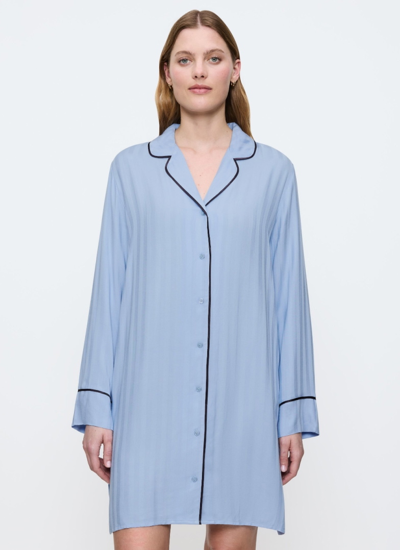 Koszula nocna rozpinana Triumph Amourette Jacquard NDW ICE