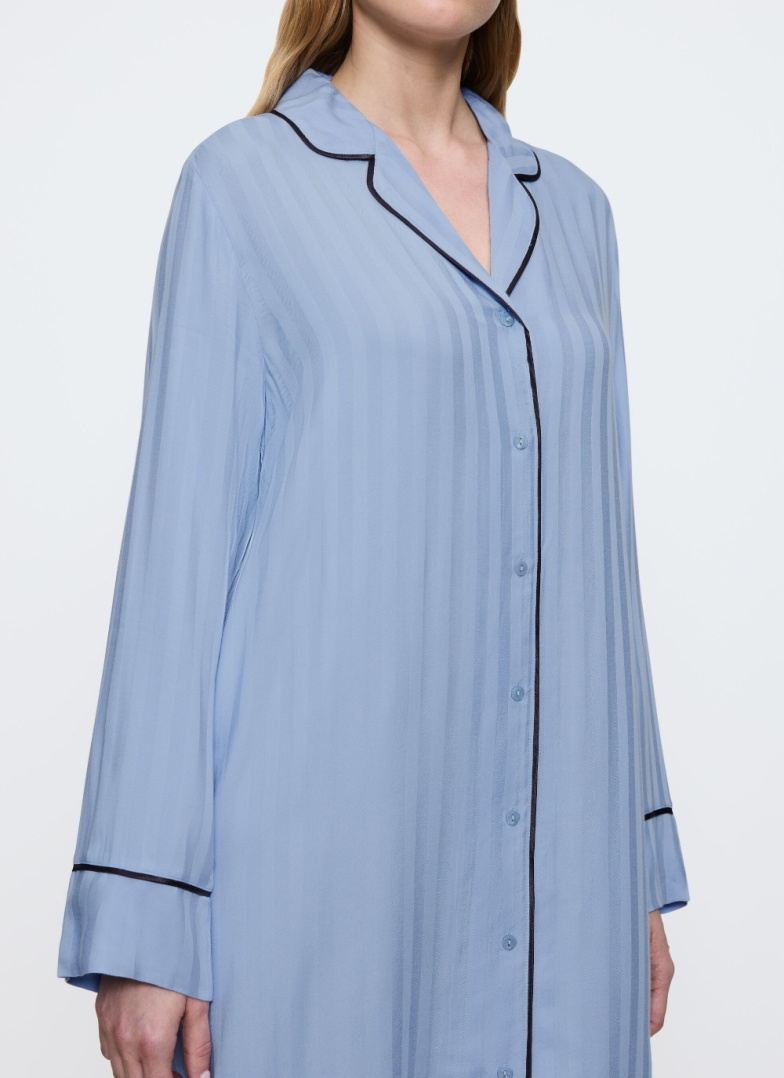Koszula nocna rozpinana Triumph Amourette Jacquard NDW ICE