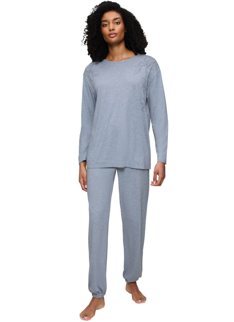 Dámské pyžamo TRIUMPH ENDLESS COMFORT PK 01 LSL M007 - BLUE
