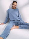 Dámské pyžamo TRIUMPH ENDLESS COMFORT PK 01 LSL M007 - BLUE