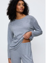 Pijama dama TRIUMPH ENDLESS COMFORT PK 01 LSL M007 - BLUE