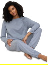 Dámské pyžamo TRIUMPH ENDLESS COMFORT PK 01 LSL M007 - BLUE