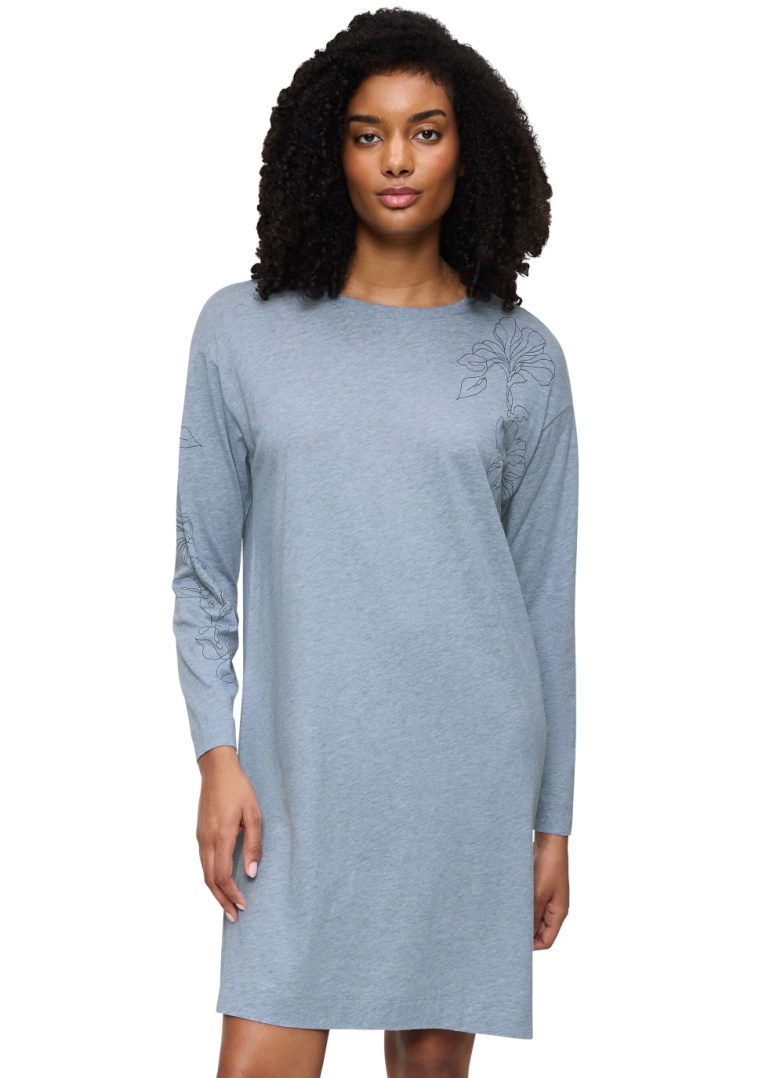 Noční košile TRIUMPH ENDLESS COMFORT NDK 01 LSL M007 - BLUE