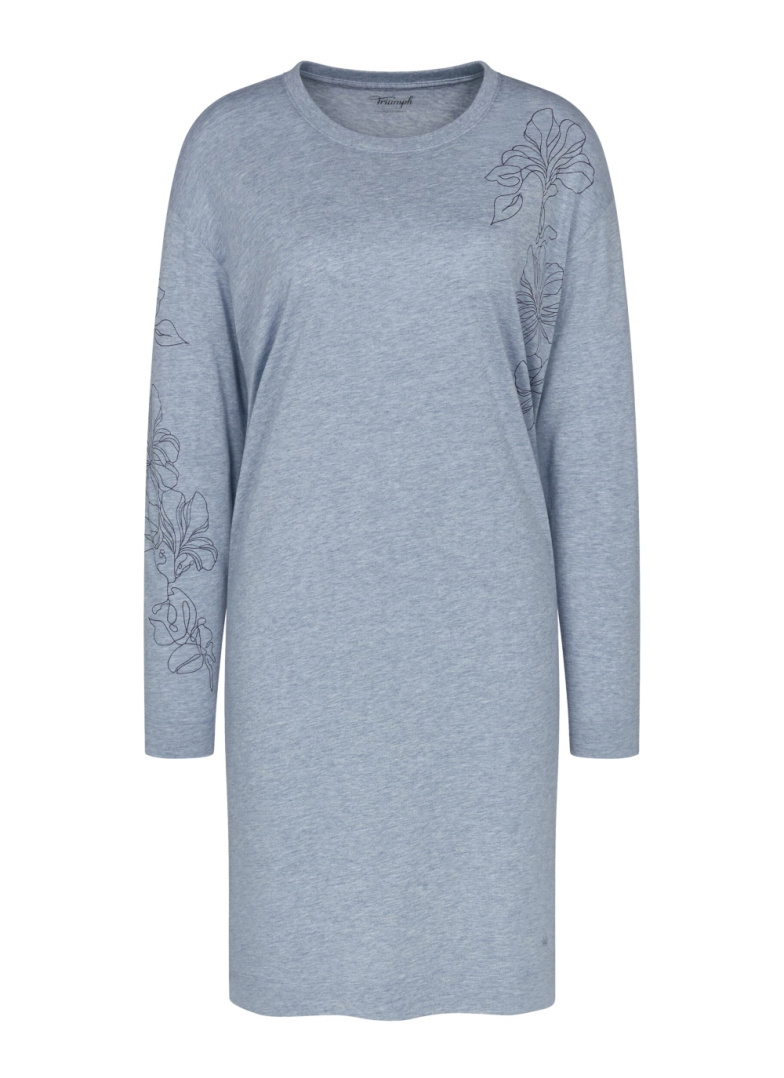 Noční košile TRIUMPH ENDLESS COMFORT NDK 01 LSL M007 - BLUE