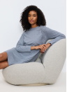 Cămașă de noapte TRIUMPH ENDLESS COMFORT NDK 01 LSL M007 - BLUE