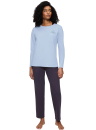 Pijama dama TRIUMPH SETS PK 01 LSL X BLUE COMBINATION