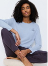 Pijama dama TRIUMPH SETS PK 01 LSL X BLUE COMBINATION