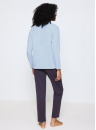 Pijama dama TRIUMPH SETS PK 01 LSL X BLUE COMBINATION