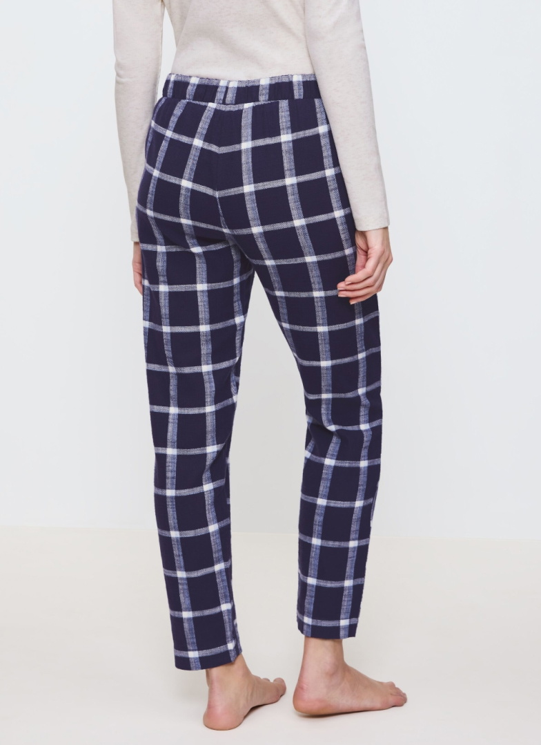 Dámské pyžamové kalhoty TRIUMPH MIX & MATCH TAPERED TROUSER FLANNEL 02 X GREY COMBINATION