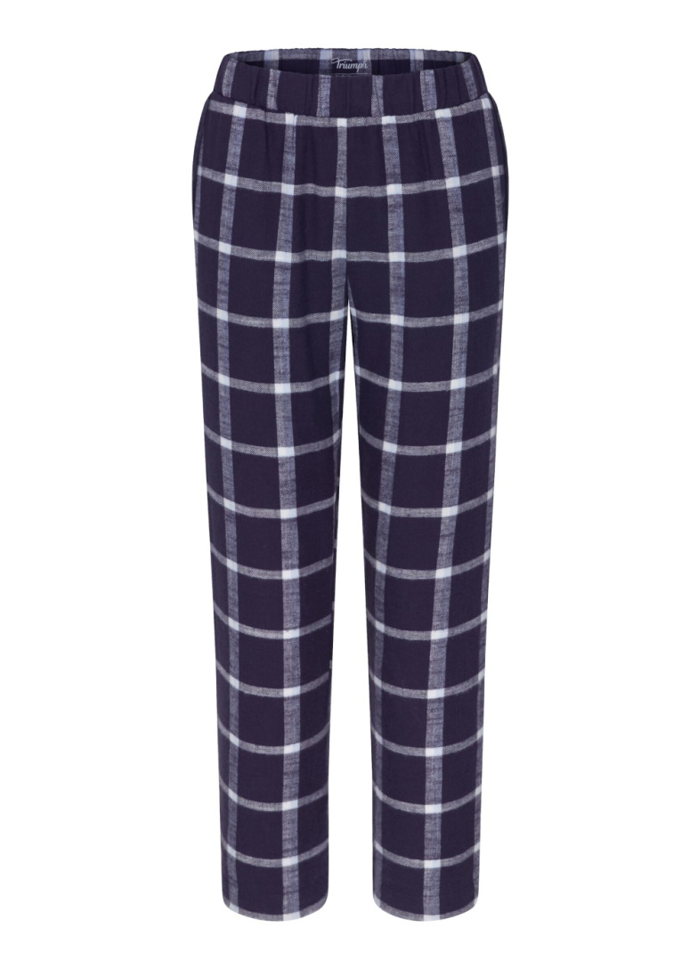 Dámské pyžamové kalhoty TRIUMPH MIX & MATCH TAPERED TROUSER FLANNEL 02 X GREY COMBINATION