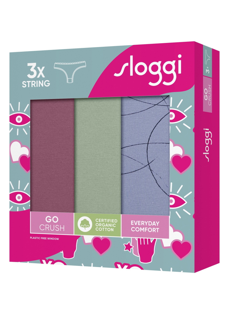Majtki damskie sloggi GO Crush String C3P V008 - MULTIPLE COLOURS 8