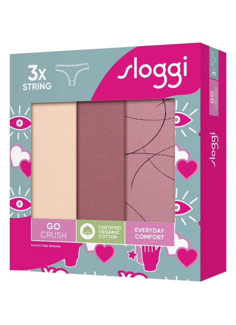 Majtki damskie sloggi GO Crush String C3P V002 - MULTIPLE COLOURS 2