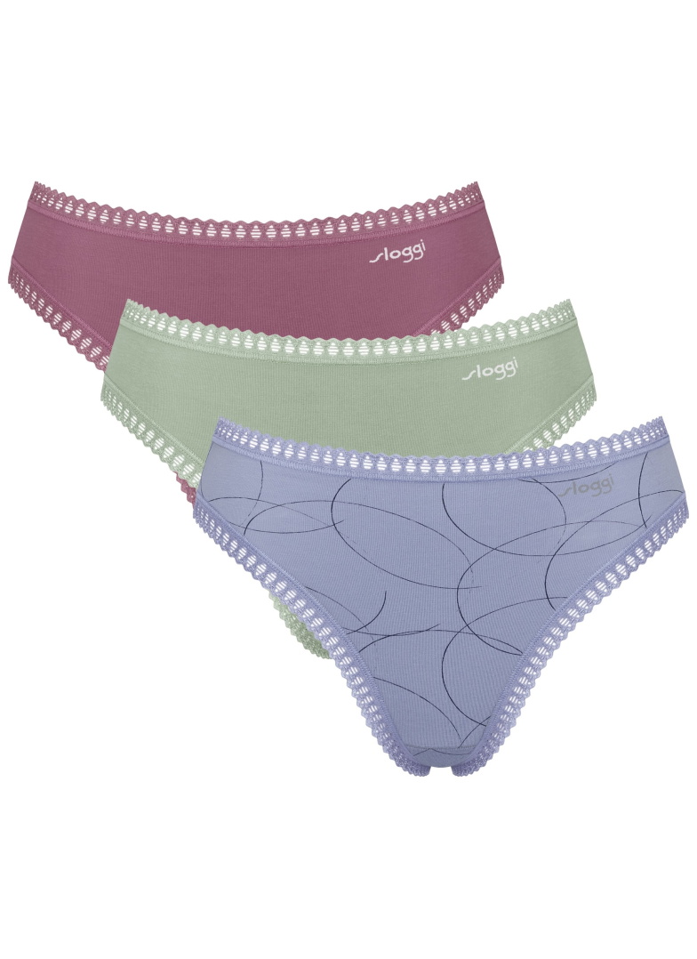 Majtki damskie sloggi GO Crush High leg C3P V008 - MULTIPLE COLOURS 8