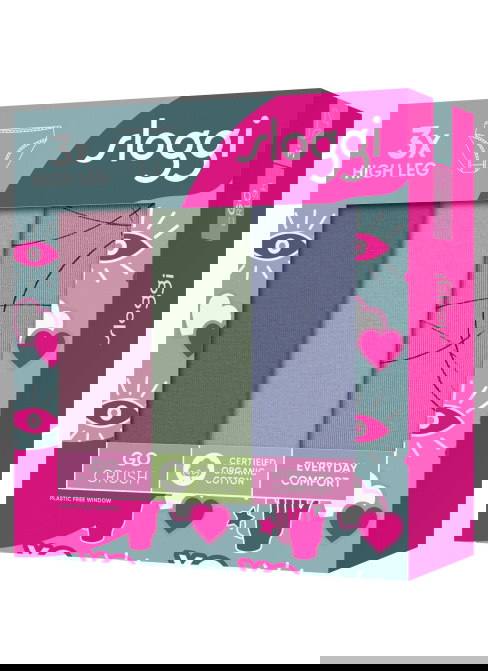 Majtki damskie sloggi GO Crush High leg C3P V008 - MULTIPLE COLOURS 8