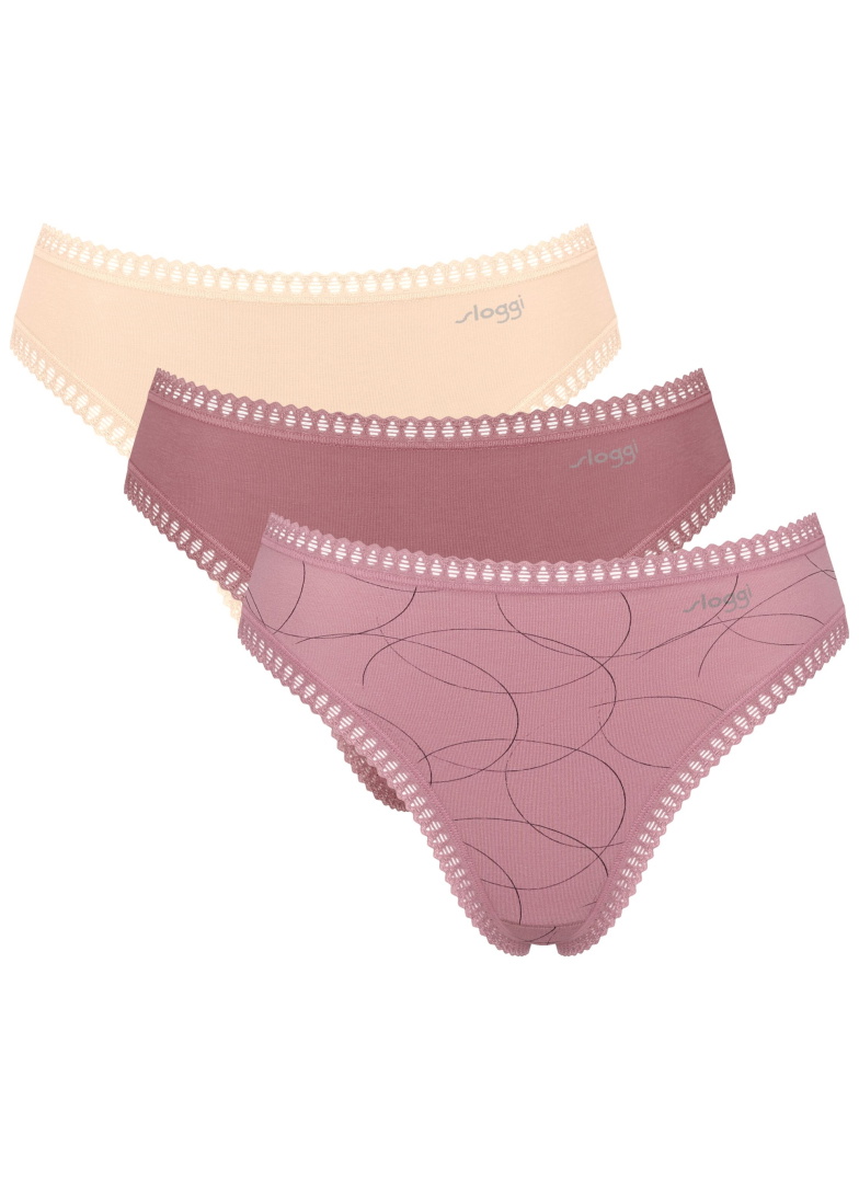 Majtki damskie sloggi GO Crush High leg C3P V002 - MULTIPLE COLOURS 2