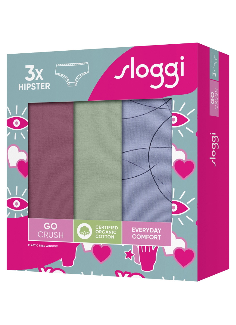 Majtki damskie sloggi GO Crush Hipster C3P V008 - MULTIPLE COLOURS 8