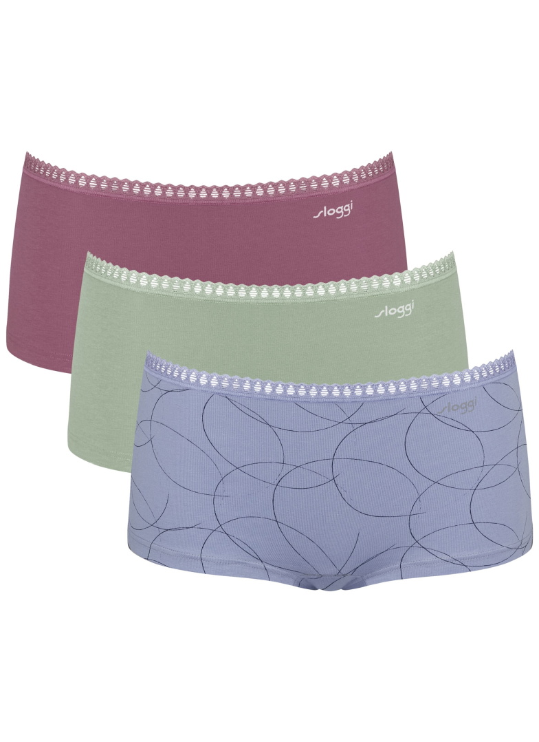 Majtki damskie sloggi GO Crush Short C3P V008 - MULTIPLE COLOURS 8