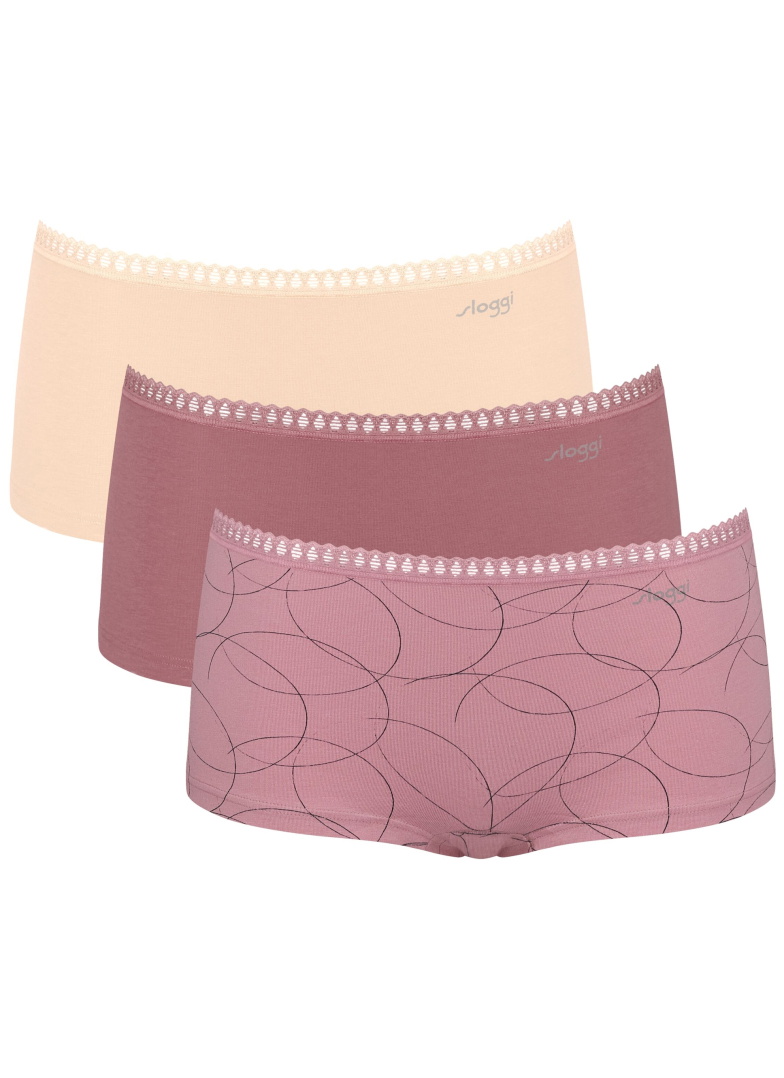 Majtki damskie sloggi GO Crush Short C3P V002 - MULTIPLE COLOURS 2