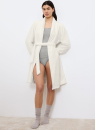 Dámský župan TRIUMPH ROBES FLEECE ROBE 01 SILK WHITE