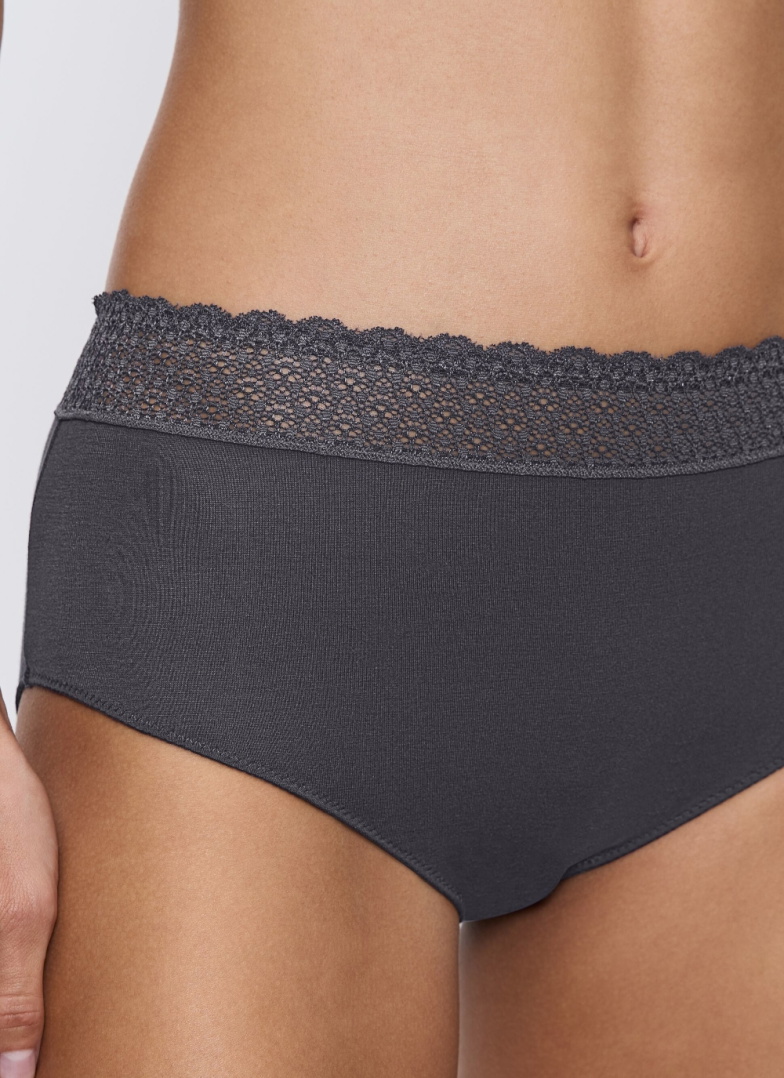 Chiloți dama TRIUMPH FEEL OF MODAL MIDI INK GRAY