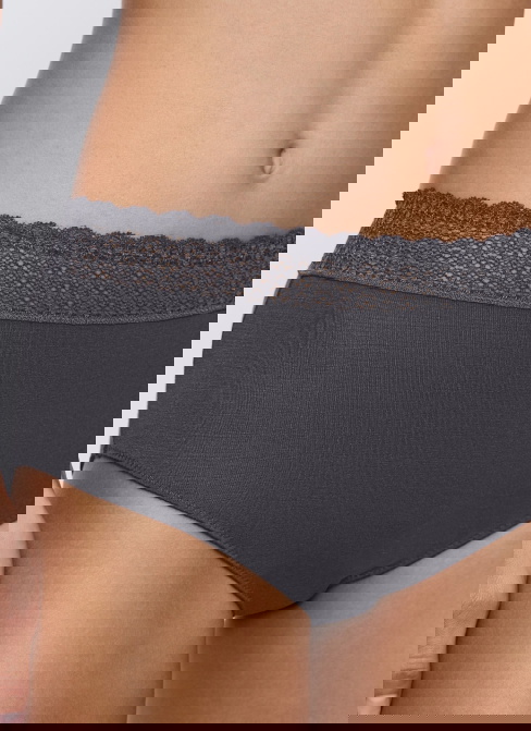 Dámské kalhotky TRIUMPH FEEL OF MODAL MIDI INK GRAY