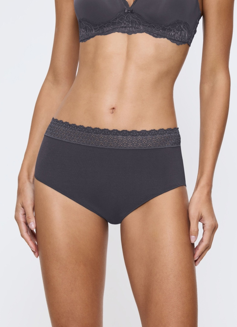 Chiloți dama TRIUMPH FEEL OF MODAL MIDI INK GRAY