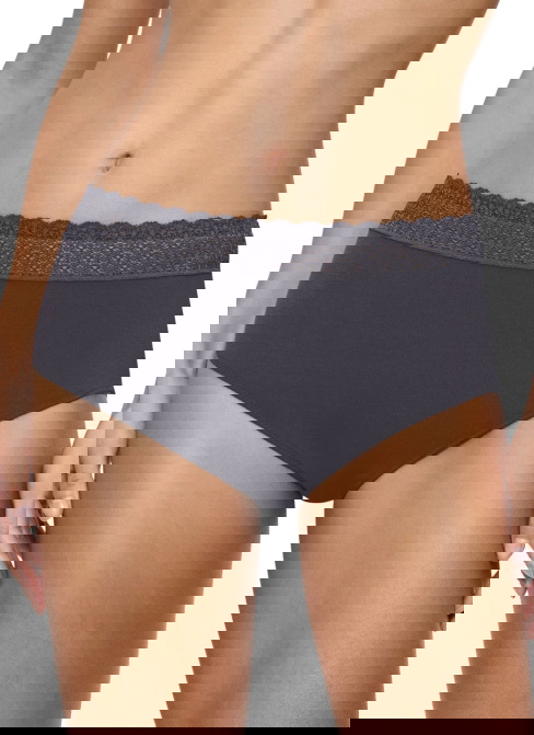 Chiloți dama TRIUMPH FEEL OF MODAL MIDI INK GRAY