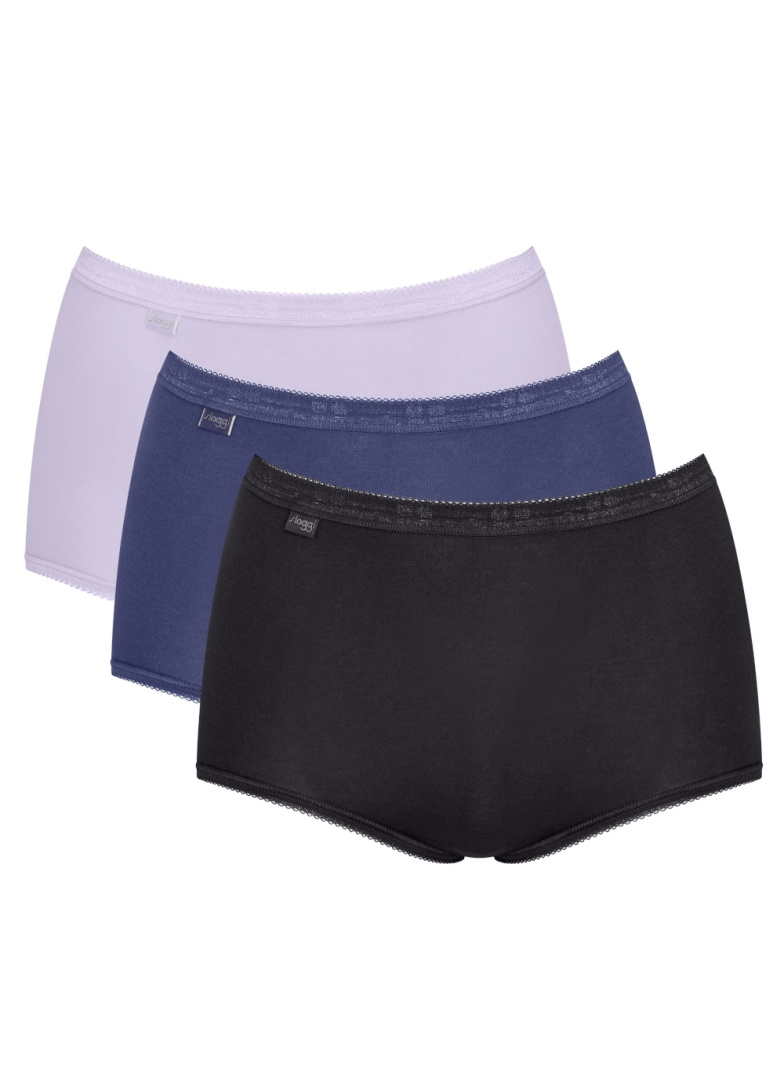 Chiloți dama SLOGGI BASIC+ MAXI 3PACK V019 - MULTIPLE COLOURS 19