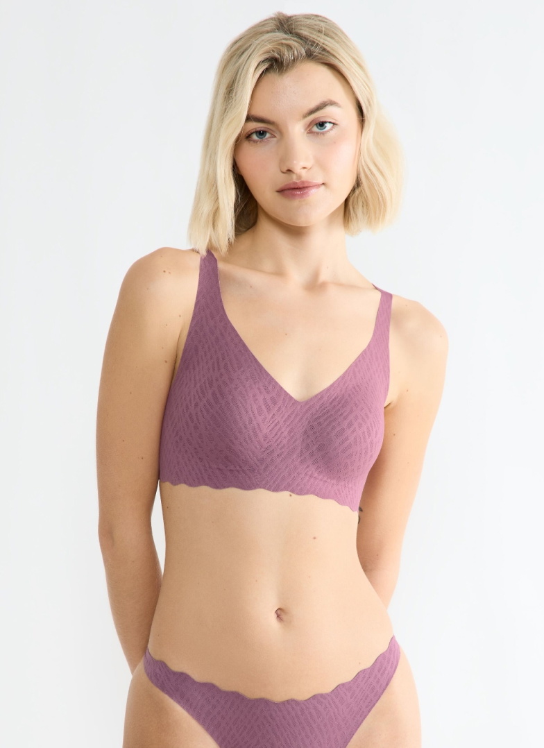 Podprsenka SLOGGI ZERO FEEL BLISS SOFT BRA 7574 - lila CLOVER