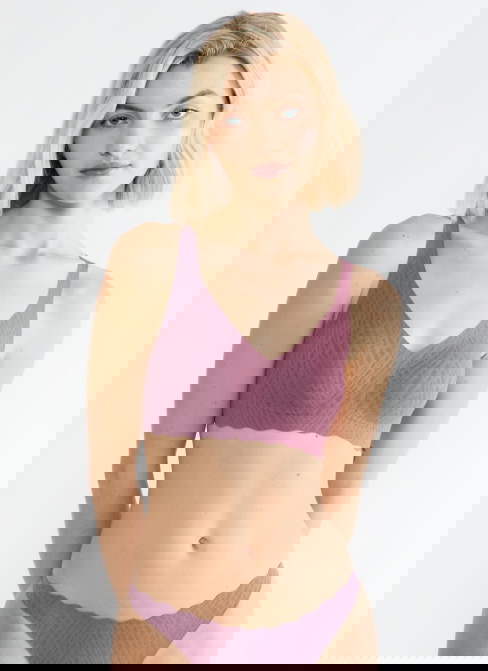 Melltartó SLOGGI ZERO FEEL BLISS SOFT BRA 7574 - lila CLOVER