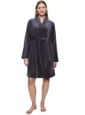Dámský župan TRIUMPH ROBES FLEECE ROBE 01 INK GRAY