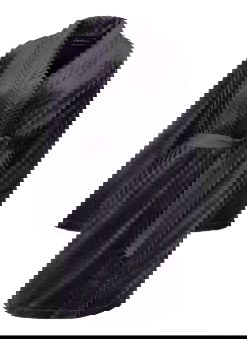 Női köntös TRIUMPH ROBES FLEECE ROBE 01 INK GRAY