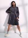 Dámský župan TRIUMPH ROBES FLEECE ROBE 01 INK GRAY