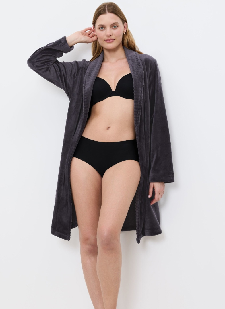Halat dama TRIUMPH ROBES FLEECE ROBE 01 INK GRAY