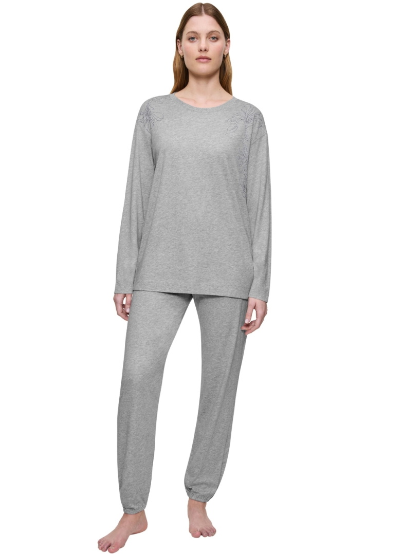 Női pizsama TRIUMPH ENDLESS COMFORT PK 01 LSL DARK GREY MELANGE