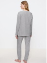 Pijama dama TRIUMPH ENDLESS COMFORT PK 01 LSL DARK GREY MELANGE
