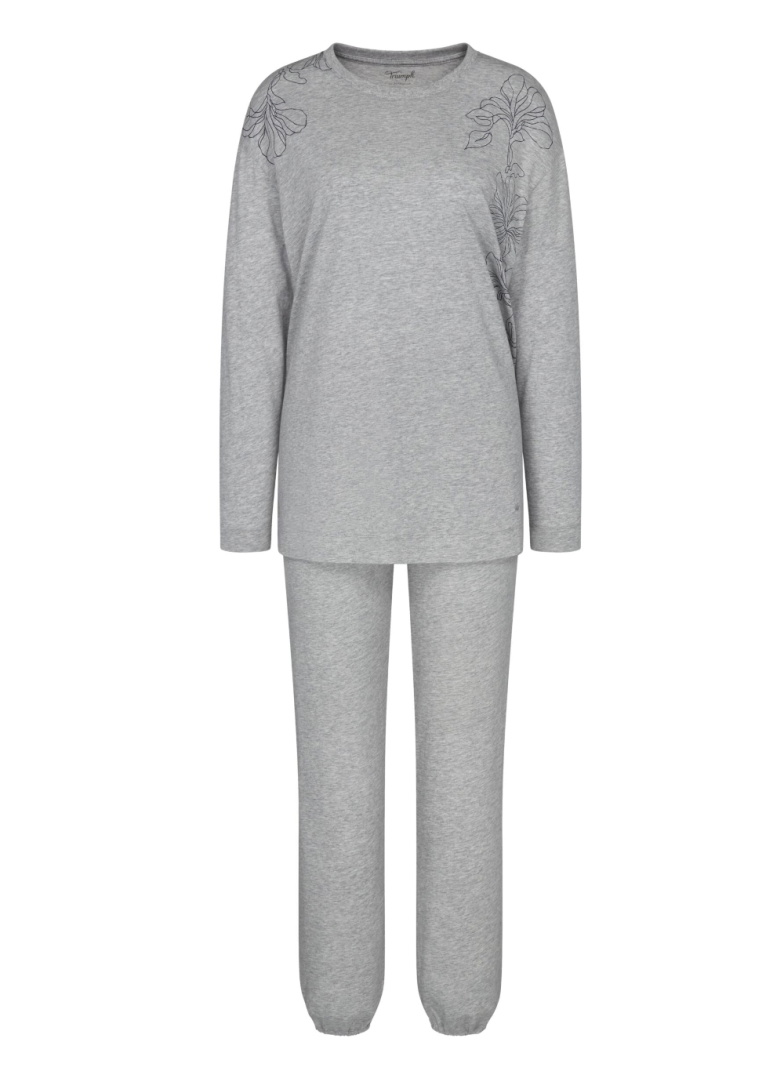 Női pizsama TRIUMPH ENDLESS COMFORT PK 01 LSL DARK GREY MELANGE