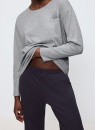 Dámské pyžamo TRIUMPH SETS PK 01 LSL X DARK GREY MELANGE