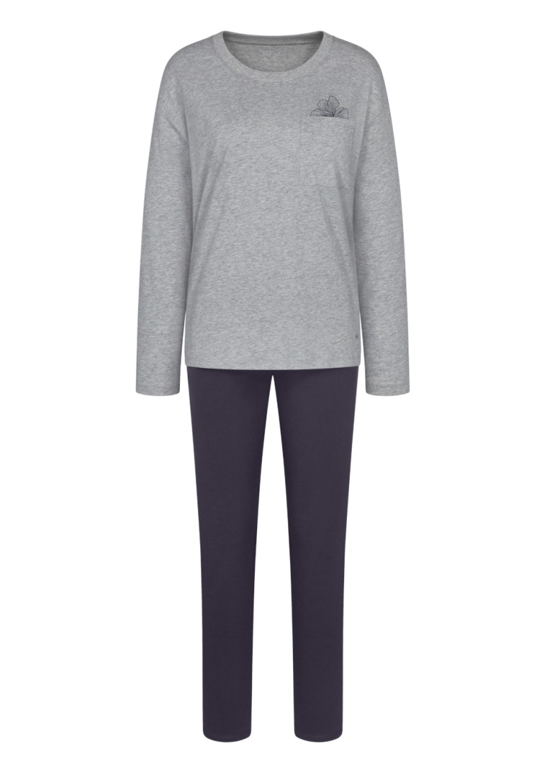 Dámské pyžamo TRIUMPH SETS PK 01 LSL X DARK GREY MELANGE