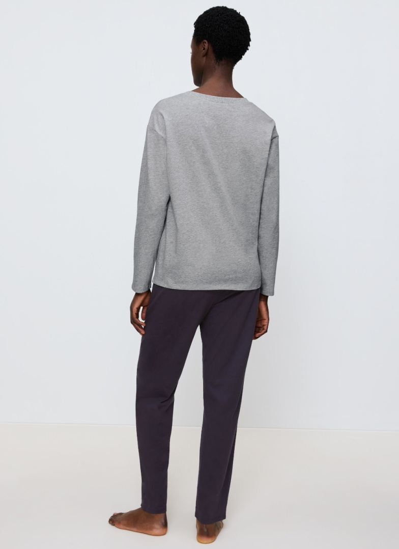 Pijama dama TRIUMPH SETS PK 01 LSL X DARK GREY MELANGE