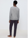 Pijama dama TRIUMPH SETS PK 01 LSL X DARK GREY MELANGE