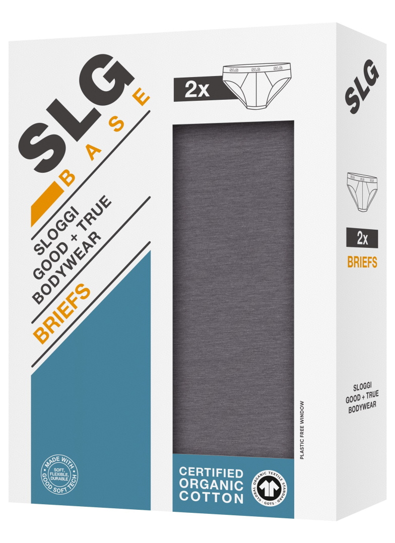 Férfi alsó sloggi SLG Base Brief 2PACK 6652 - SHIVER