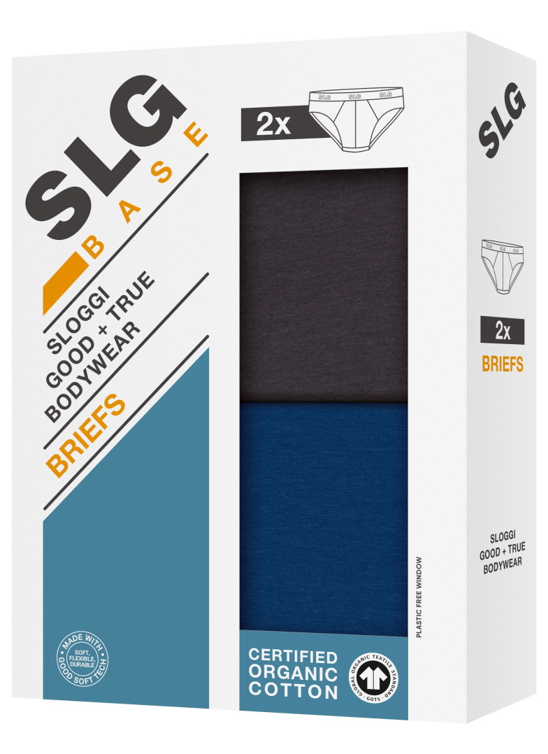 Slipy sloggi SLG Base Brief 2PACK M014 - BLACK COMBINATION