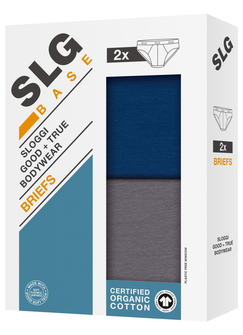 Férfi alsó sloggi SLG Base Brief 2PACK V001 - MULTIPLE COLOURS 1