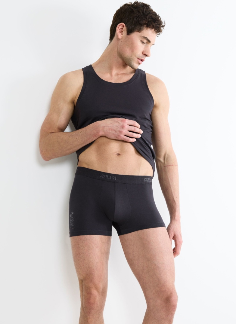 Boxerky sloggi SLG Base Trunk 2PACK 3828 - CHARCOAL